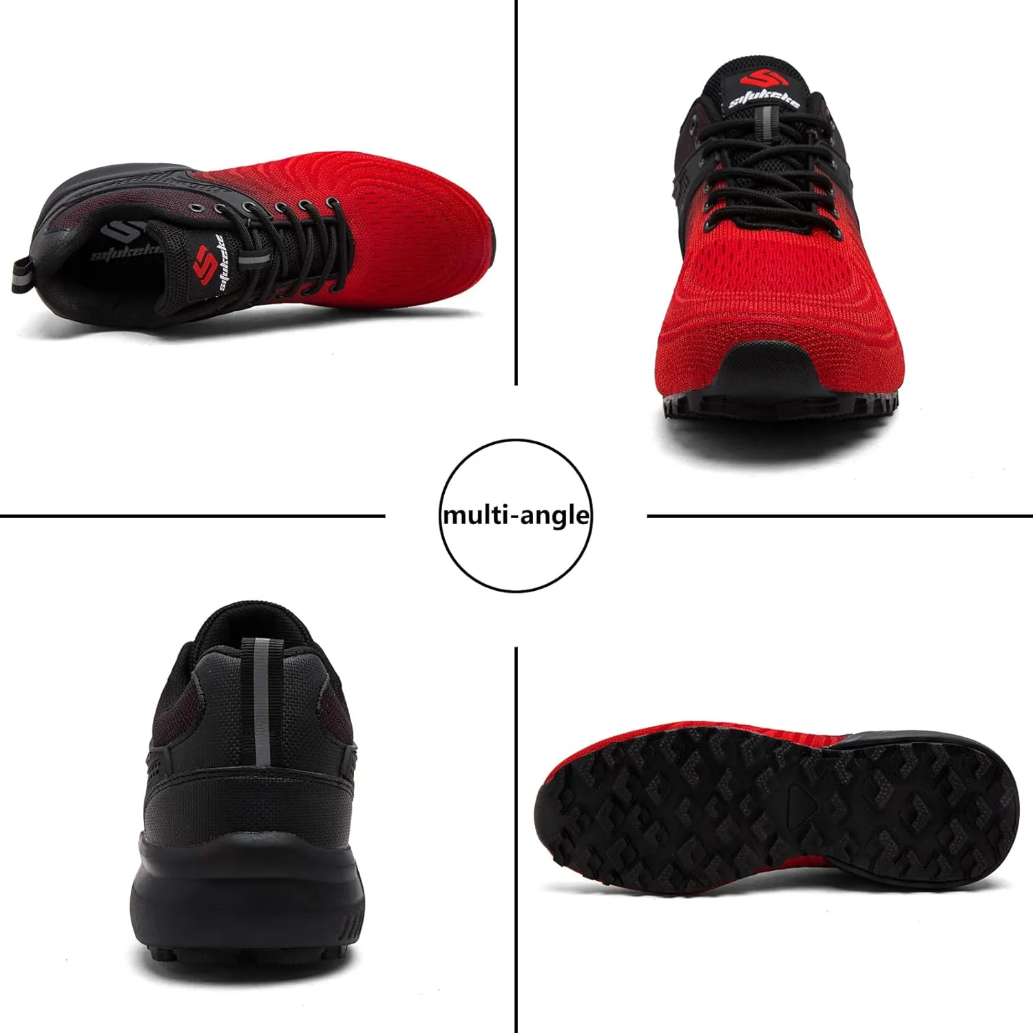 Men's Trail Running Shoes Lightweight Breathable Walking Sneakers Outdoor Athletic Running Tennis Cross Training Shoes