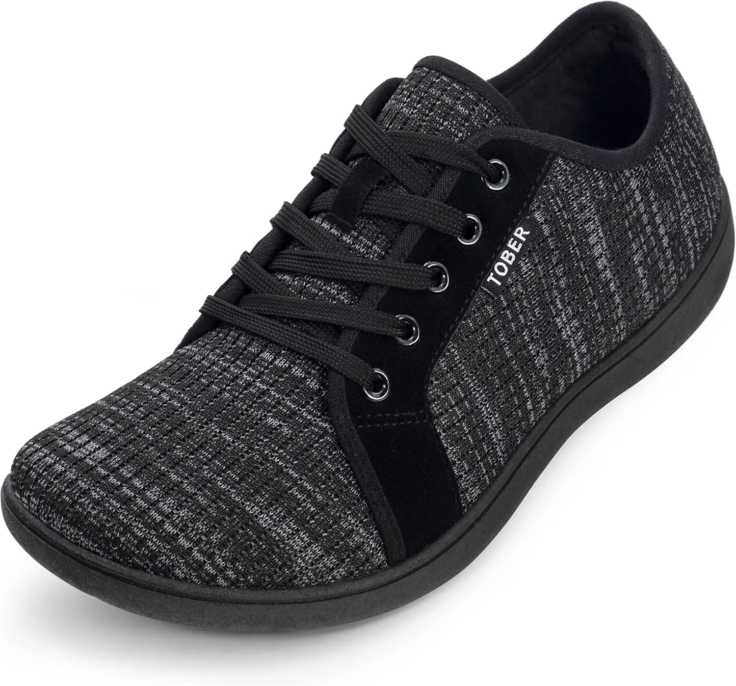 Men's Walking Shoes Wide Toe Trail Runner Fashion Sneakers for Men Comfortable Lightweight Gym Non-Slip Low Top Laced-up