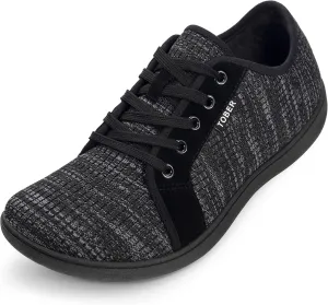 Men's Walking Shoes Wide Toe Trail Runner Fashion Sneakers for Men Comfortable Lightweight Gym Non-Slip Low Top Laced-up