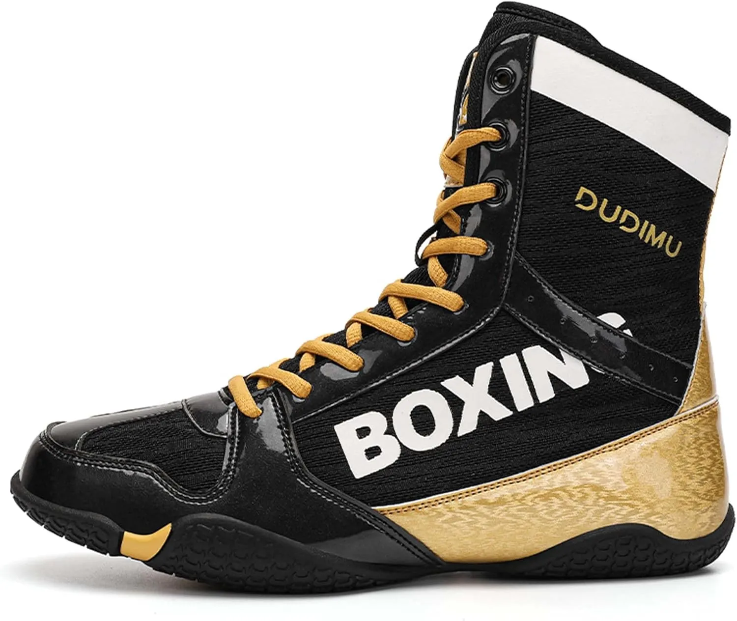 Men's Wrestling Boxing Shoes, Men's High Top Boxing Boots, All-Around Protection, Provides Stability, Breathable Mesh Upper, Sports, Fighting, Fitness, Weightlifting, Martial Arts