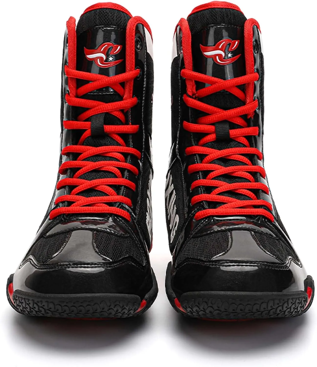 Men's Wrestling Boxing Shoes, Men's High Top Boxing Boots, All-Around Protection, Provides Stability, Breathable Mesh Upper, Sports, Fighting, Fitness, Weightlifting, Martial Arts