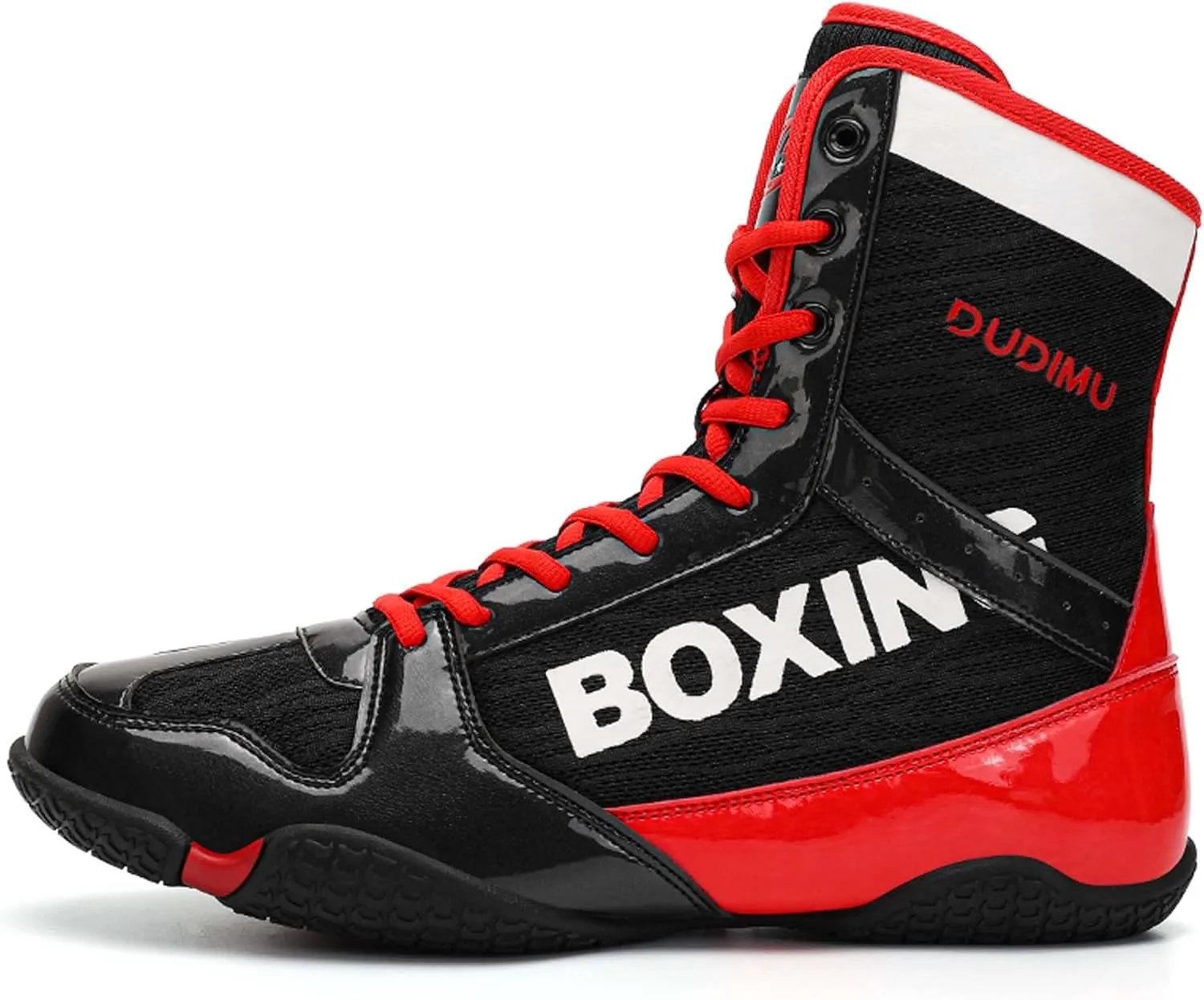 Men's Wrestling Boxing Shoes, Men's High Top Boxing Boots, All-Around Protection, Provides Stability, Breathable Mesh Upper, Sports, Fighting, Fitness, Weightlifting, Martial Arts