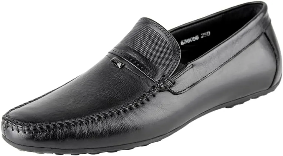 Mens's Loafers Genuine Leather Penny Loafers Slip on Casual Shoes Non Slip Lightweight Office Shoes