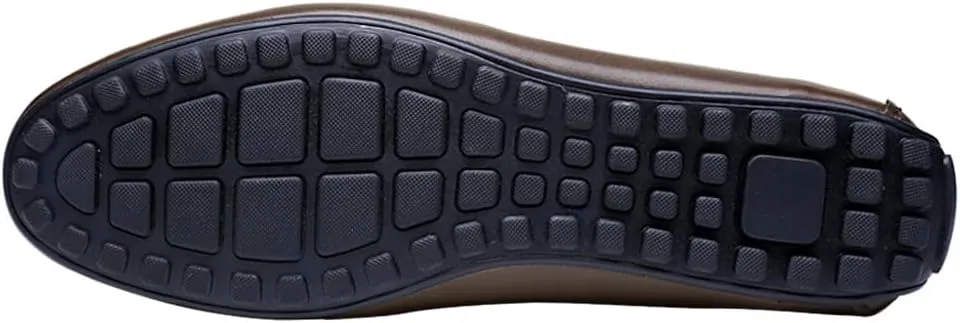 Mens's Loafers Genuine Leather Penny Loafers Slip on Casual Shoes Non Slip Lightweight Office Shoes