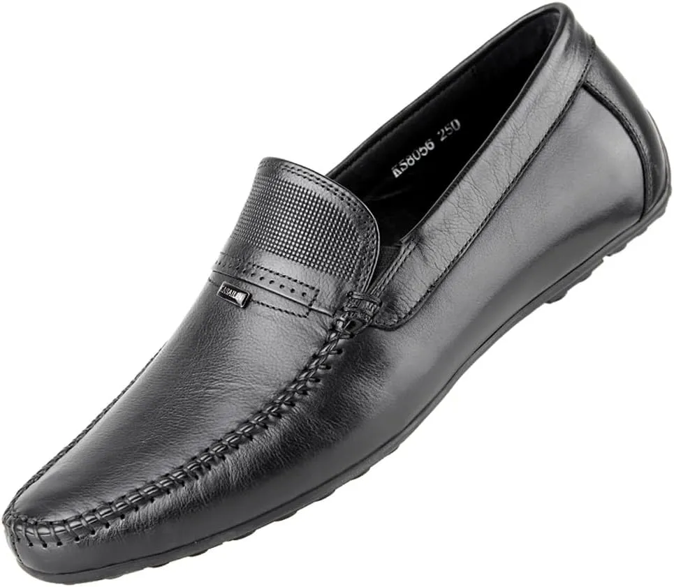 Mens's Loafers Genuine Leather Penny Loafers Slip on Casual Shoes Non Slip Lightweight Office Shoes