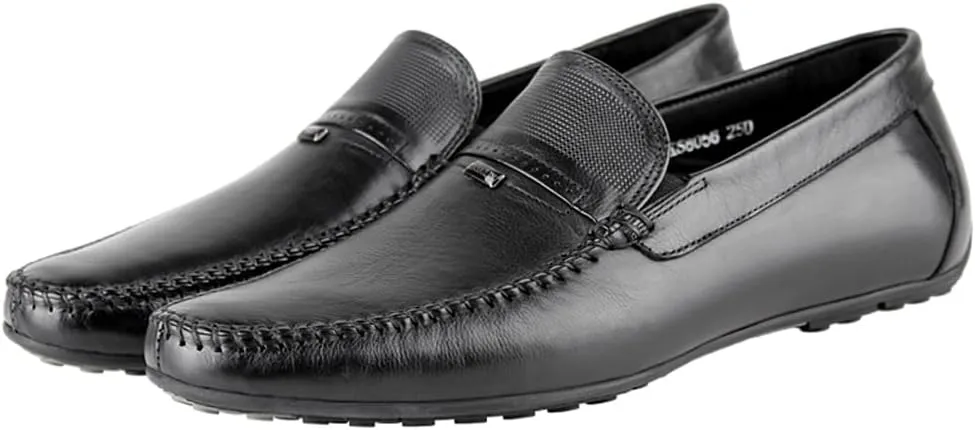 Mens's Loafers Genuine Leather Penny Loafers Slip on Casual Shoes Non Slip Lightweight Office Shoes
