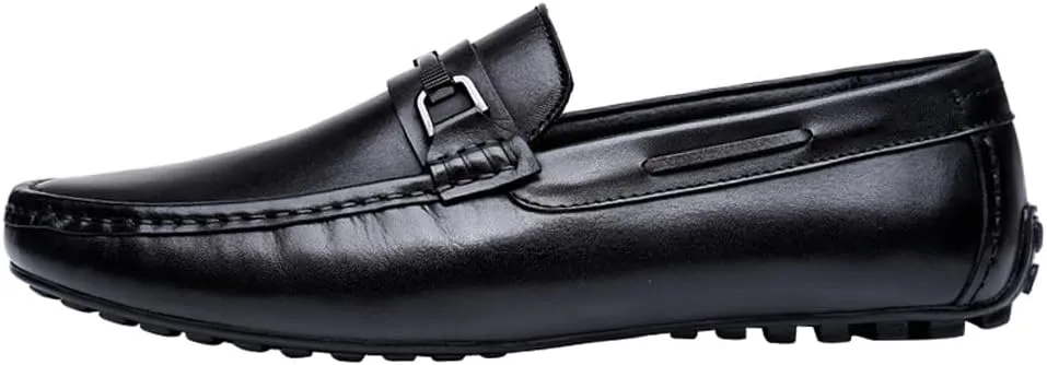 Mens's Loafers Genuine Leather Penny Loafers Slip on Casual Shoes Non Slip Lightweight Office Shoes