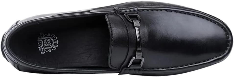 Mens's Loafers Genuine Leather Penny Loafers Slip on Casual Shoes Non Slip Lightweight Office Shoes