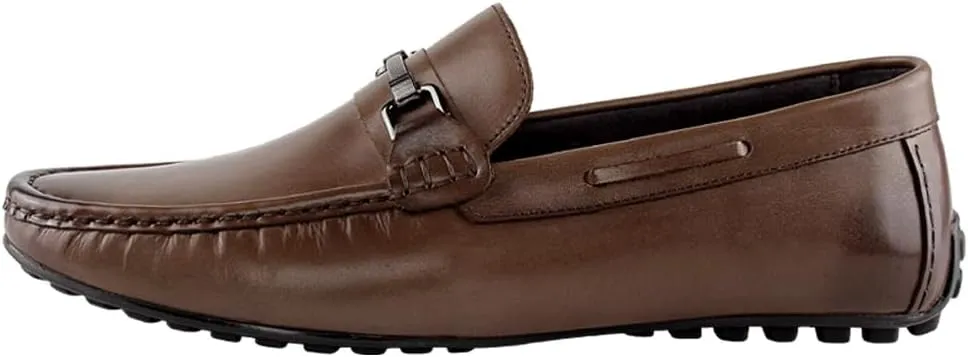 Mens's Loafers Genuine Leather Penny Loafers Slip on Casual Shoes Non Slip Lightweight Office Shoes
