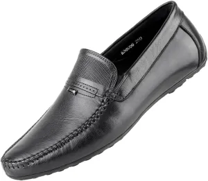 Mens's Loafers Genuine Leather Penny Loafers Slip on Casual Shoes Non Slip Lightweight Office Shoes
