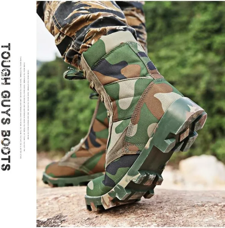 Men's/Women's Outdoor Hiking Boots Desert Jungle Off-road Training, High Top Hiking Boots