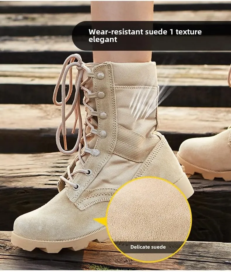 Men's/Women's Outdoor Hiking Boots Desert Jungle Off-road Training, High Top Hiking Boots