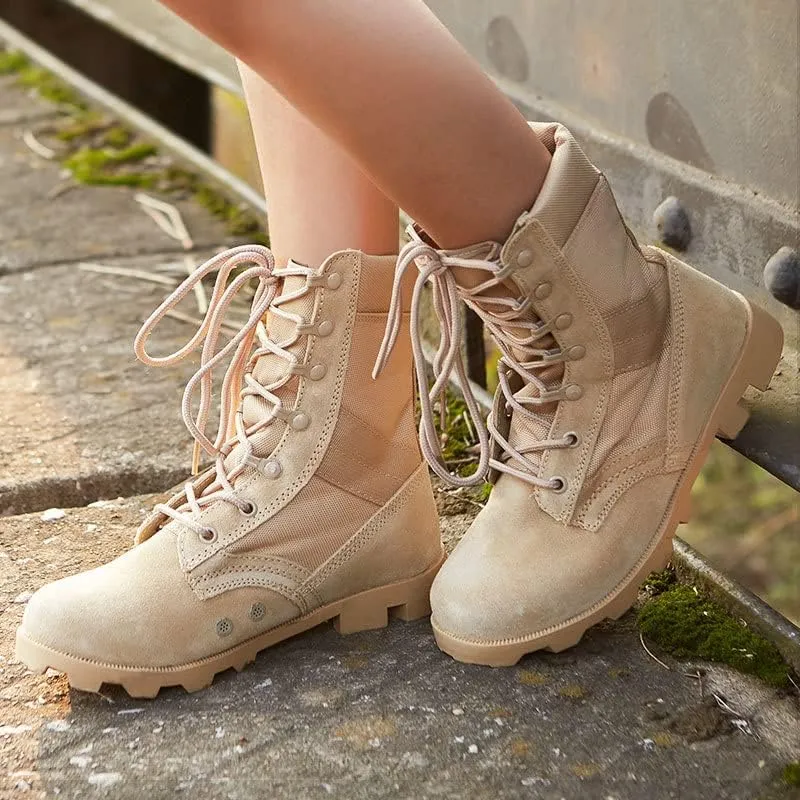 Men's/Women's Outdoor Hiking Boots Desert Jungle Off-road Training, High Top Hiking Boots