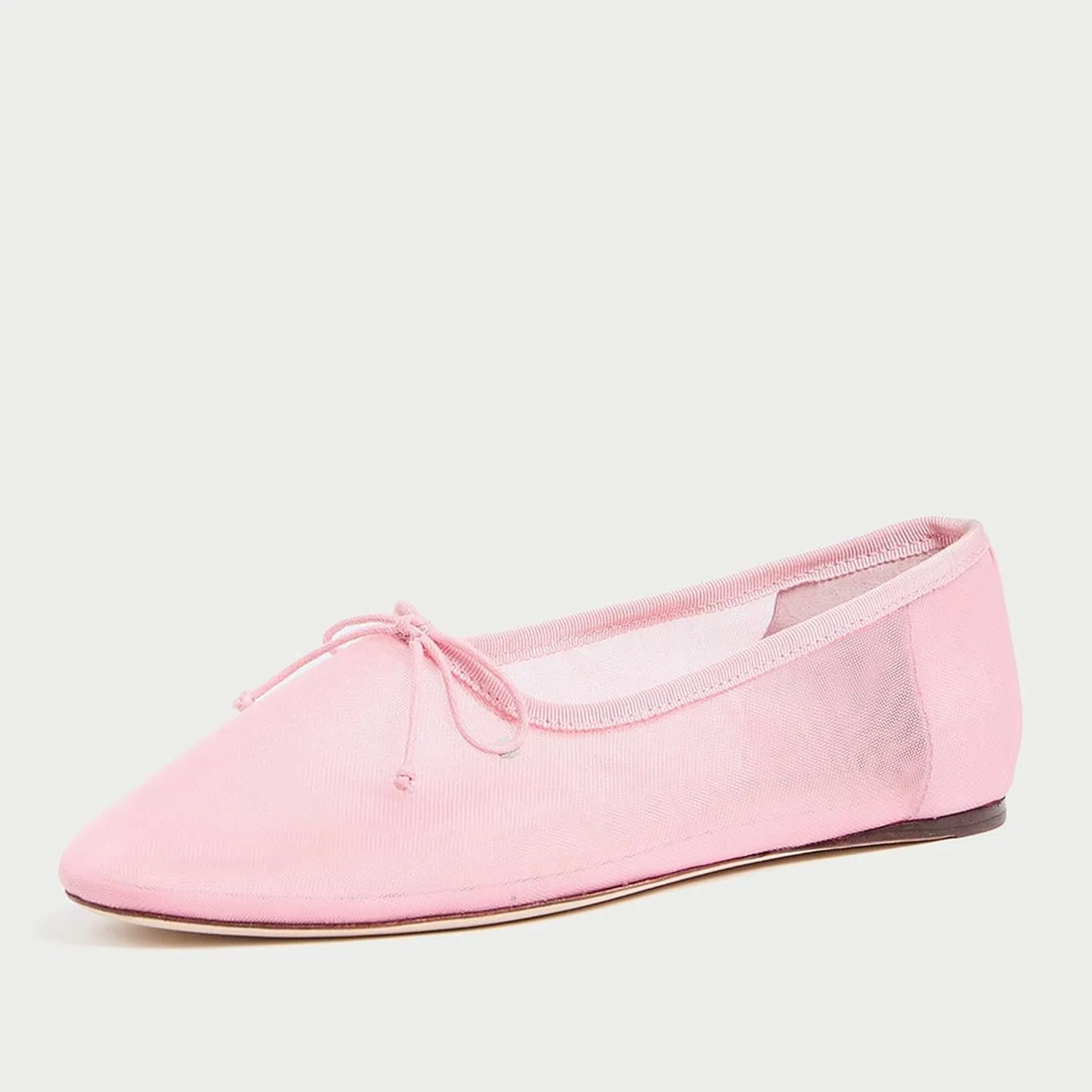 Mesh Ballet Flats for Women Elegant Bows Round Head Design Comfortable and Breathable Shoes Perfect for Weddings