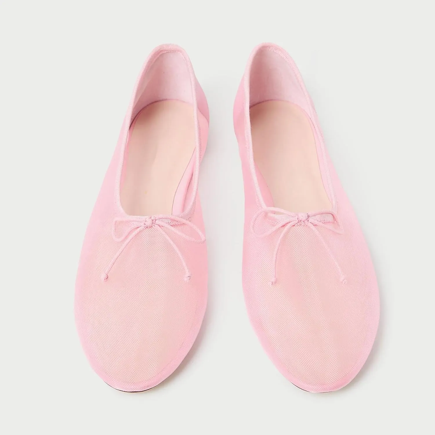 Mesh Ballet Flats for Women Elegant Bows Round Head Design Comfortable and Breathable Shoes Perfect for Weddings