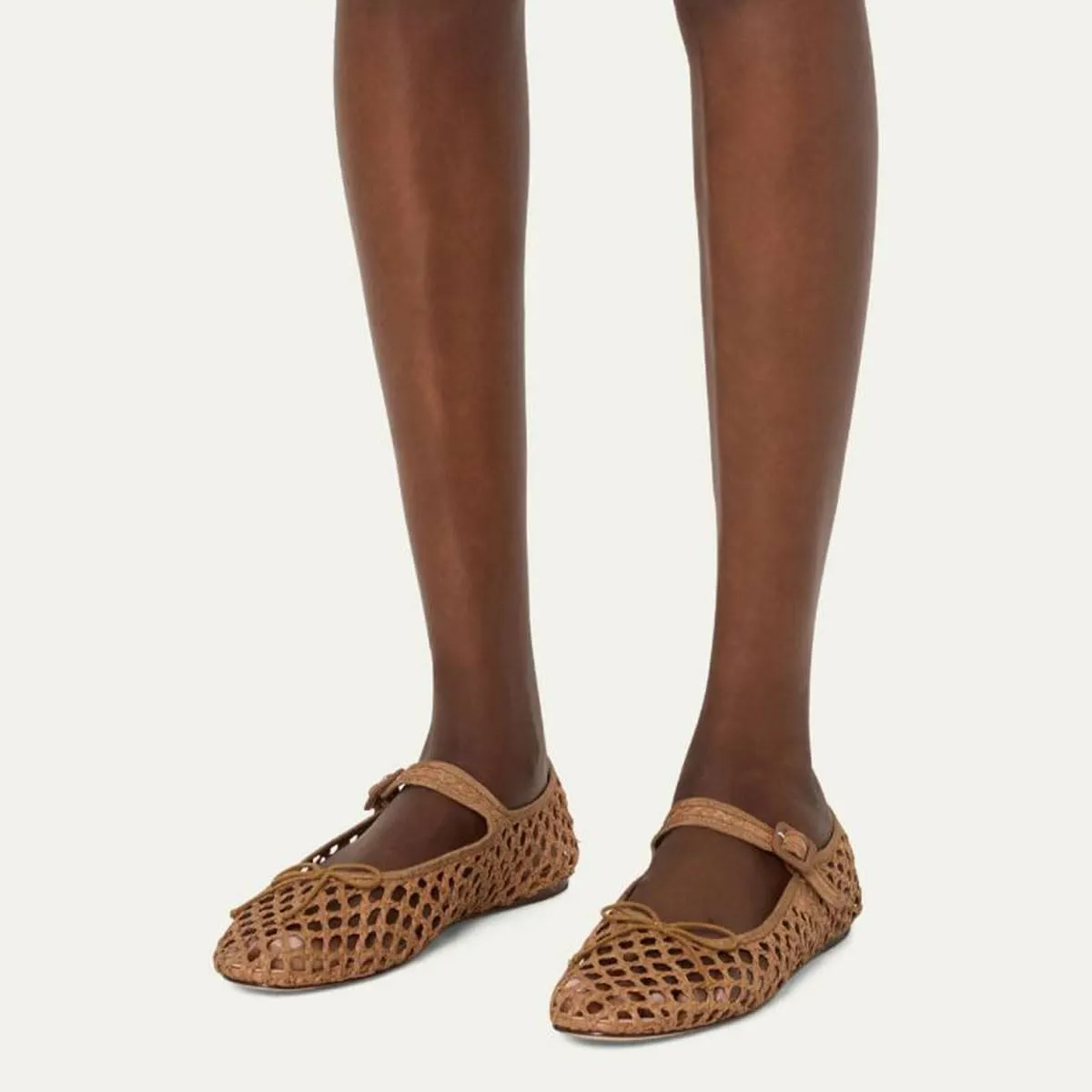 miss left Women Bowknot Ankle Strap Mary Jane Classic Closed Round Toe Ballet Flats Slip On Cozy Casual Dance Shoes Size 4-16 US
