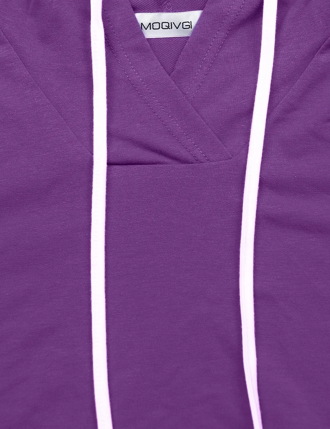 MOQIVGI Long Sleeve Shirt Lightweight Pullover Sweatshirt Hoodie with Kangaroo Pocket
