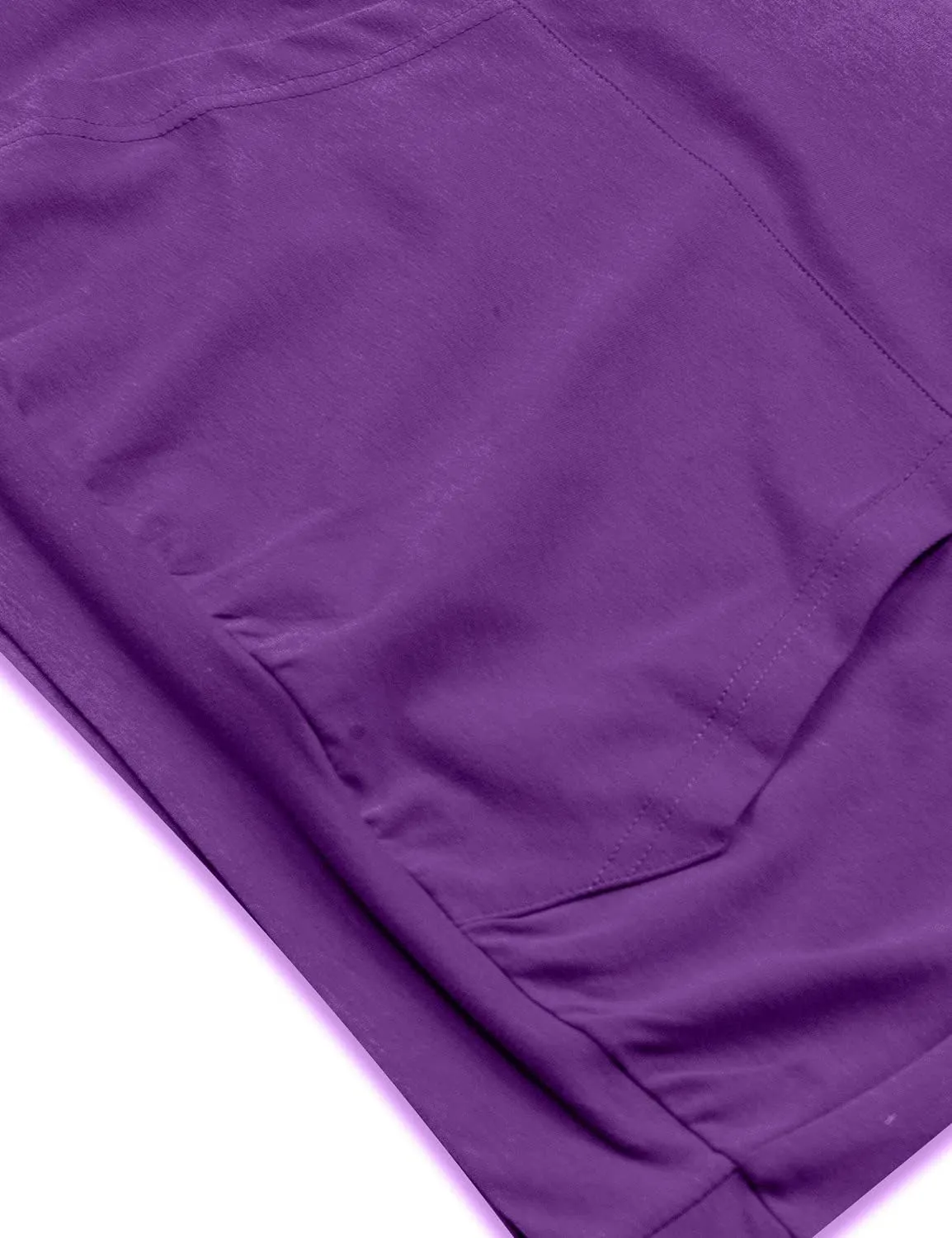 MOQIVGI Long Sleeve Shirt Lightweight Pullover Sweatshirt Hoodie with Kangaroo Pocket