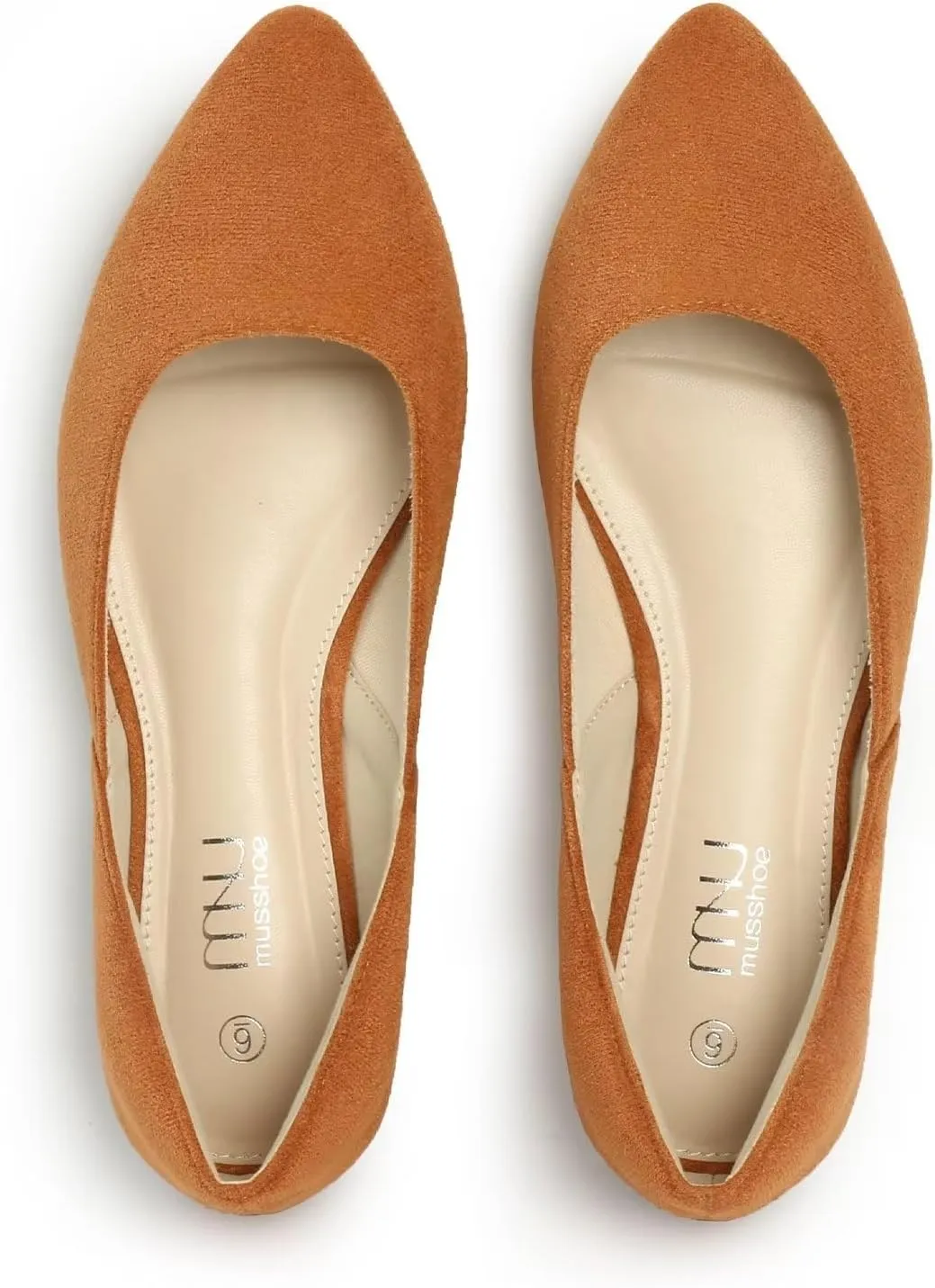 MUSSHOE Flats Shoes Women Pointed Toe Flats for Women Elegant Women's Flats