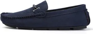 New Mens Loafers Shoe Suede Vamp Round Toe Driving Shoes Lightweight Comfortable Flat Heel Classic Slip-on