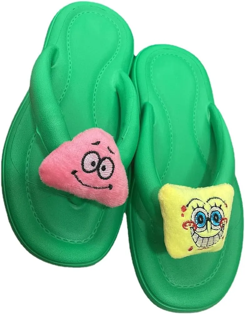 Non-Slip Slippers for Women Men, Cute Cartoon Flip flop Slippers for Indoor Outdoor,Soft Summer Indoor Outdoor Beach Cloudies Sandals