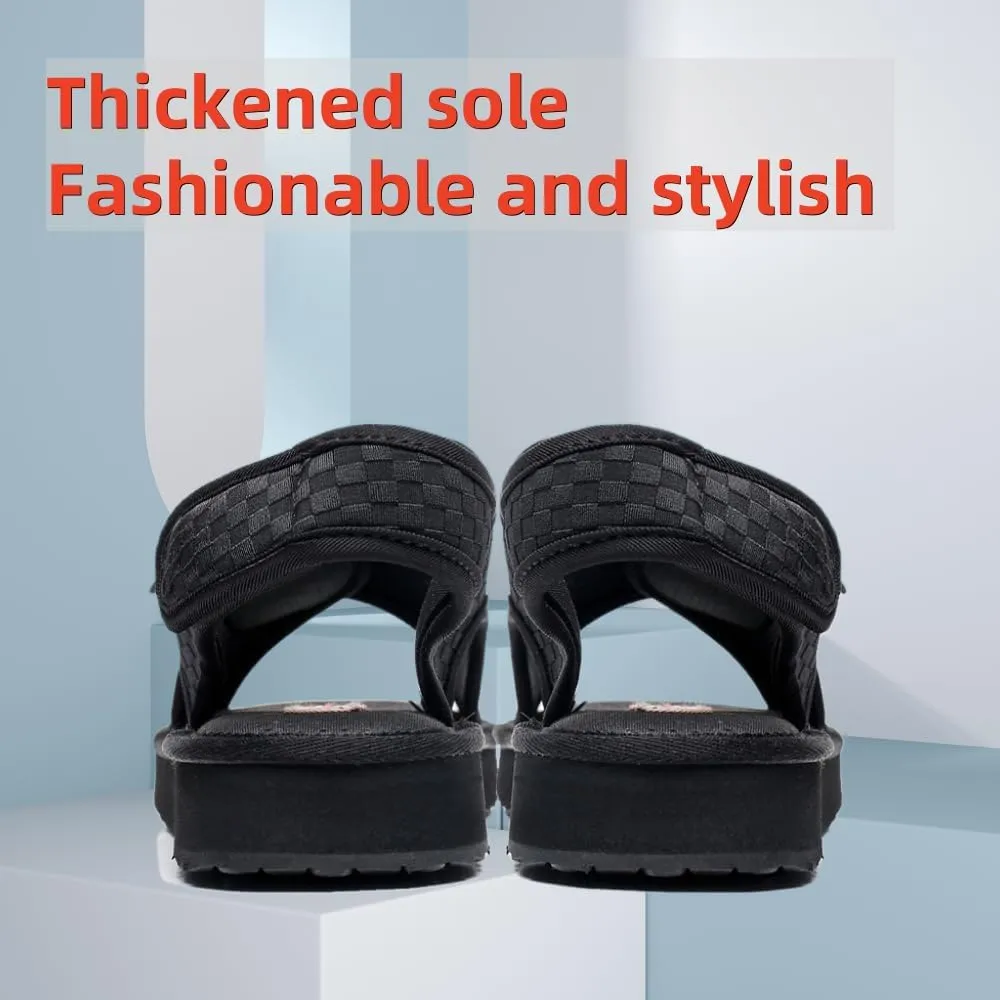 Open Toe Diabetic Sandals for Men and Women,Widened Feet Arthritis Shoes,Edema Shoes,Adjustable Straps,Suitable for People with Diabetes and Swollen Feet