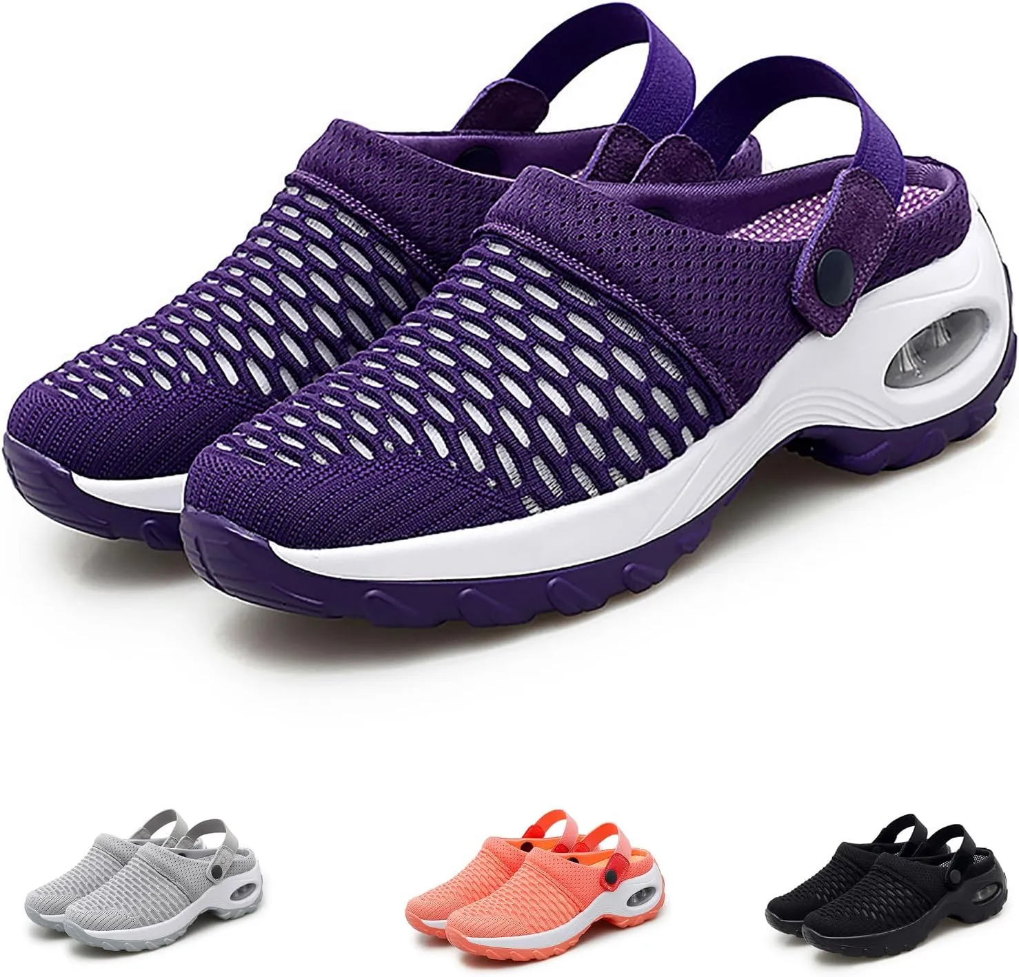 Orthopedic Clogs for Women, Air Cushion Mesh Orthopedic Walking Sandals Slide Sneakers
