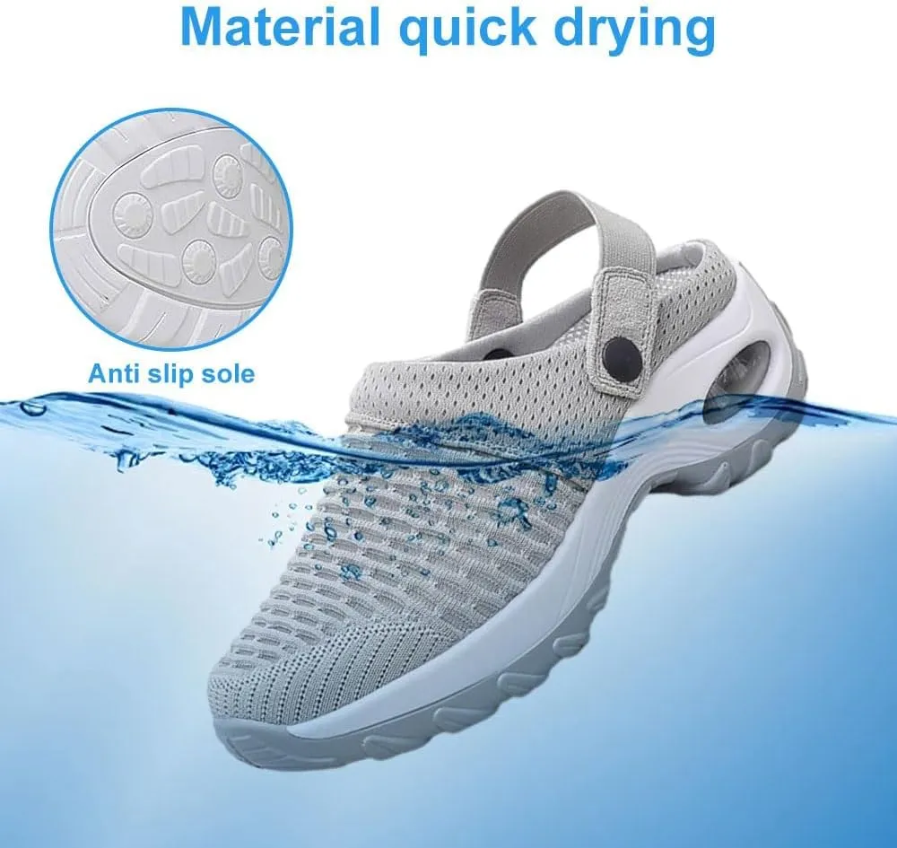 Orthopedic Clogs for Women, Stretch Sandals Slippers Arch Support Walking Orthopedic Clogs for Arch Support Shoes Plantar Fasciitis Slippers Man Orthopedic Slip On Sandals