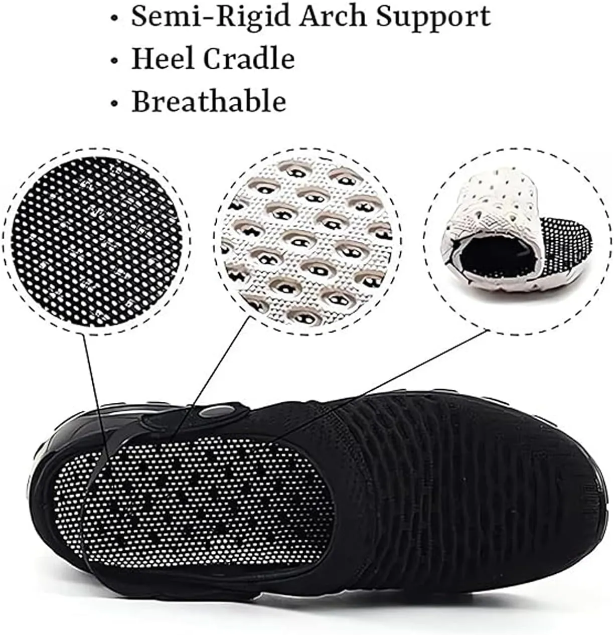 Orthopedic Clogs for Women, Stretch Sandals Slippers Arch Support Walking Orthopedic Clogs for Arch Support Shoes Plantar Fasciitis Slippers Man Orthopedic Slip On Sandals