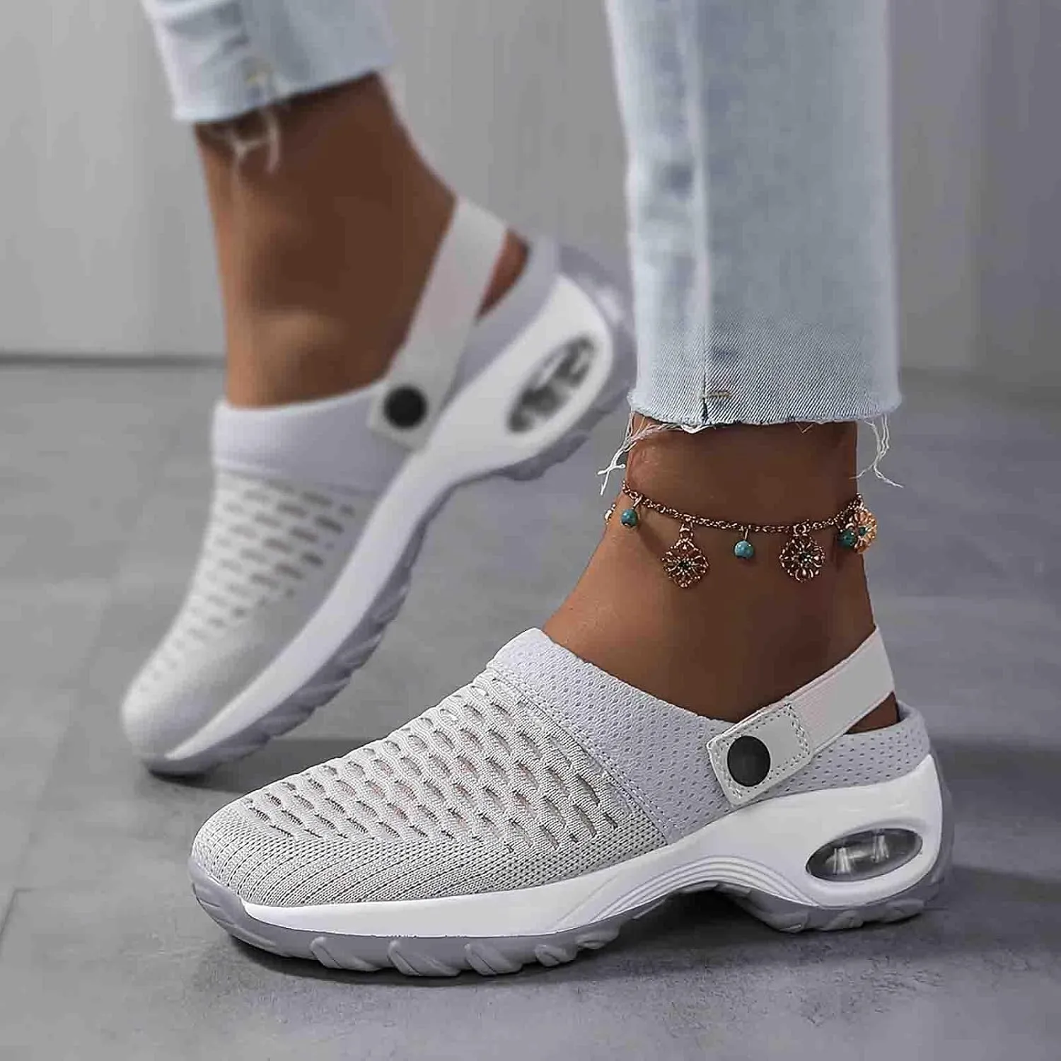 Orthopedic Clogs for Women, Stretch Sandals Slippers Arch Support Walking Orthopedic Clogs for Arch Support Shoes Plantar Fasciitis Slippers Man Orthopedic Slip On Sandals