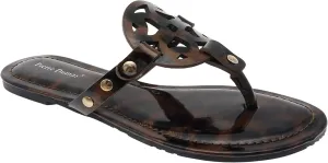 Pierre Dumas Women's Colored Flat Sandals