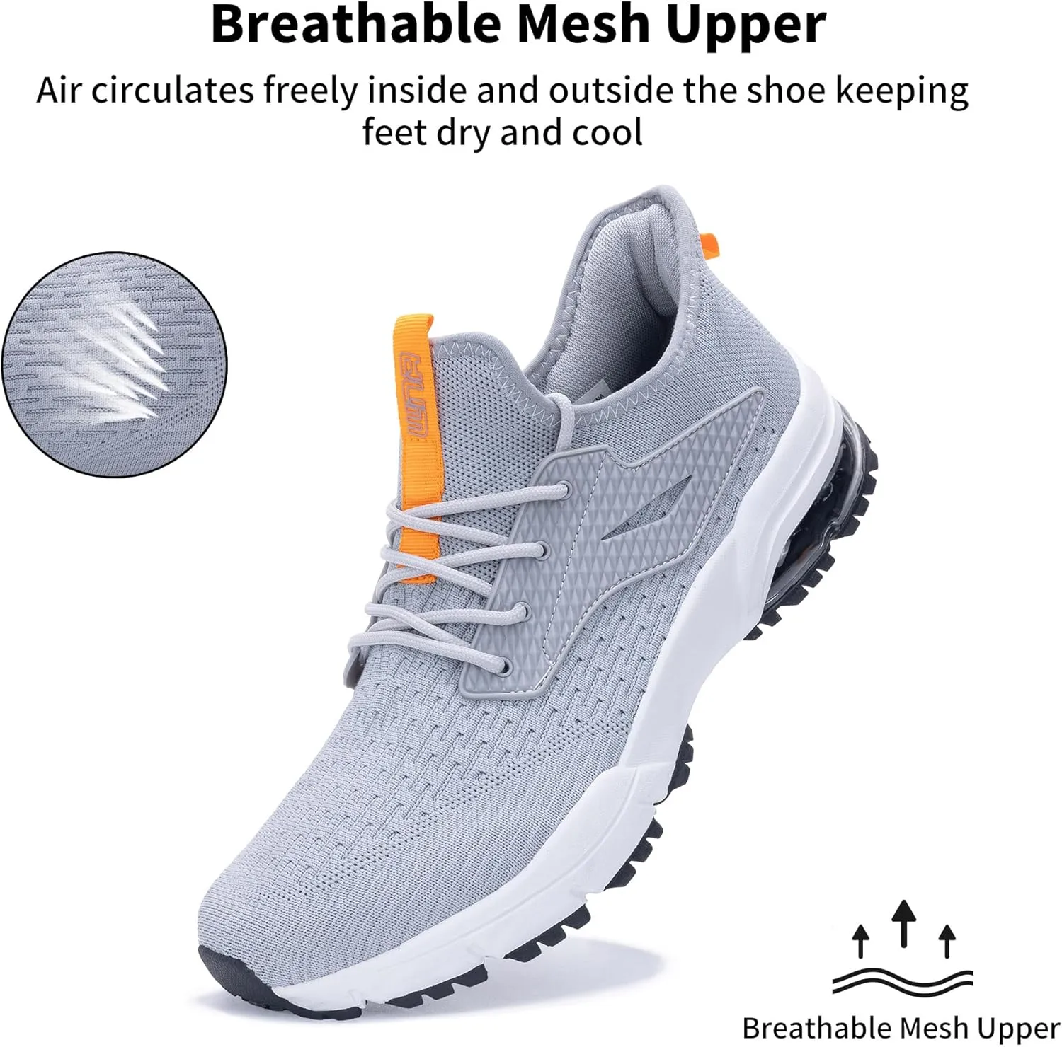 QAUPPE Mens Air Running Shoes Athletic Trail Tennis Sneaker (US7-12.5 D(M)