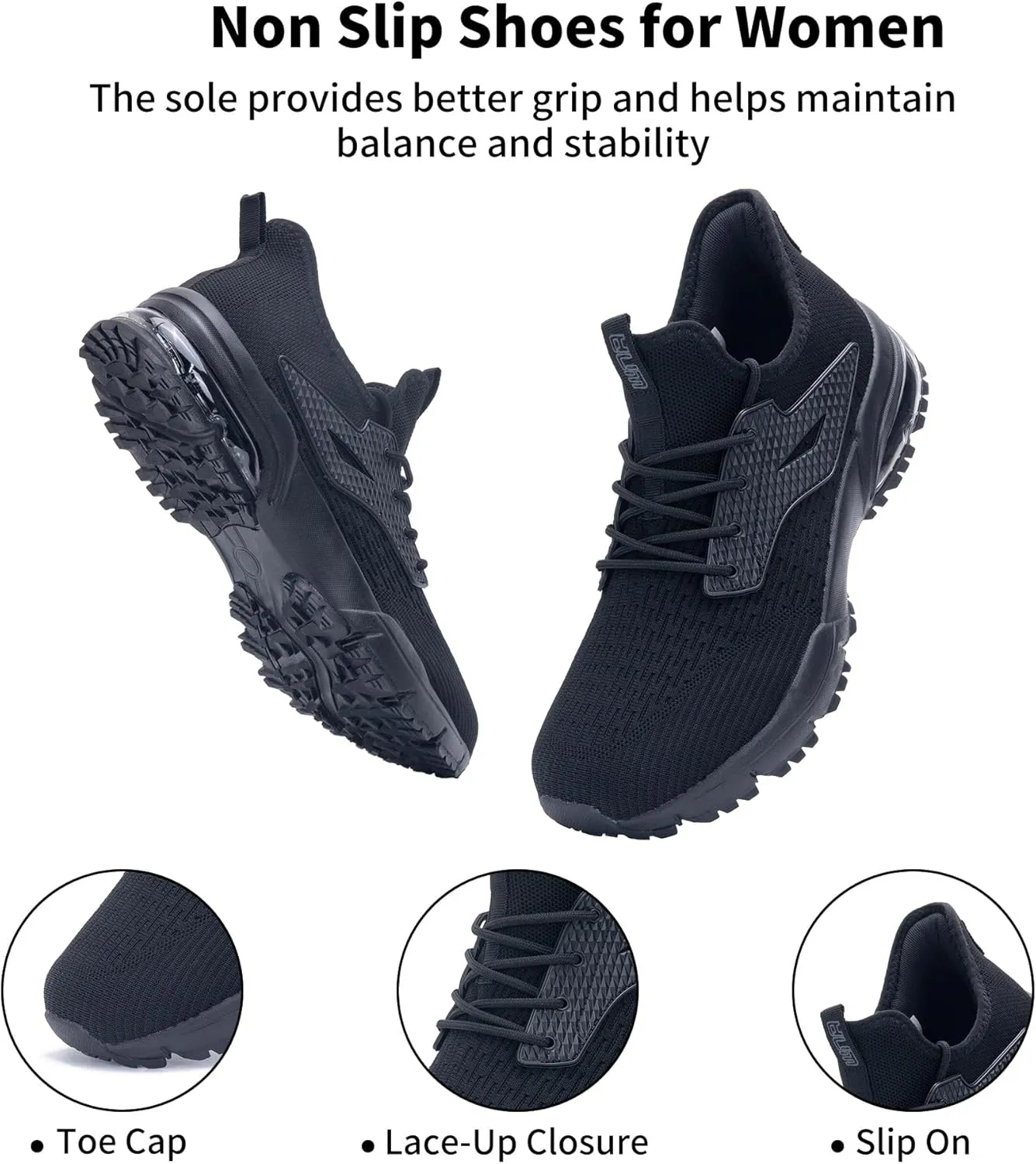 QAUPPE Mens Air Running Shoes Athletic Trail Tennis Sneaker (US7-12.5 D(M)