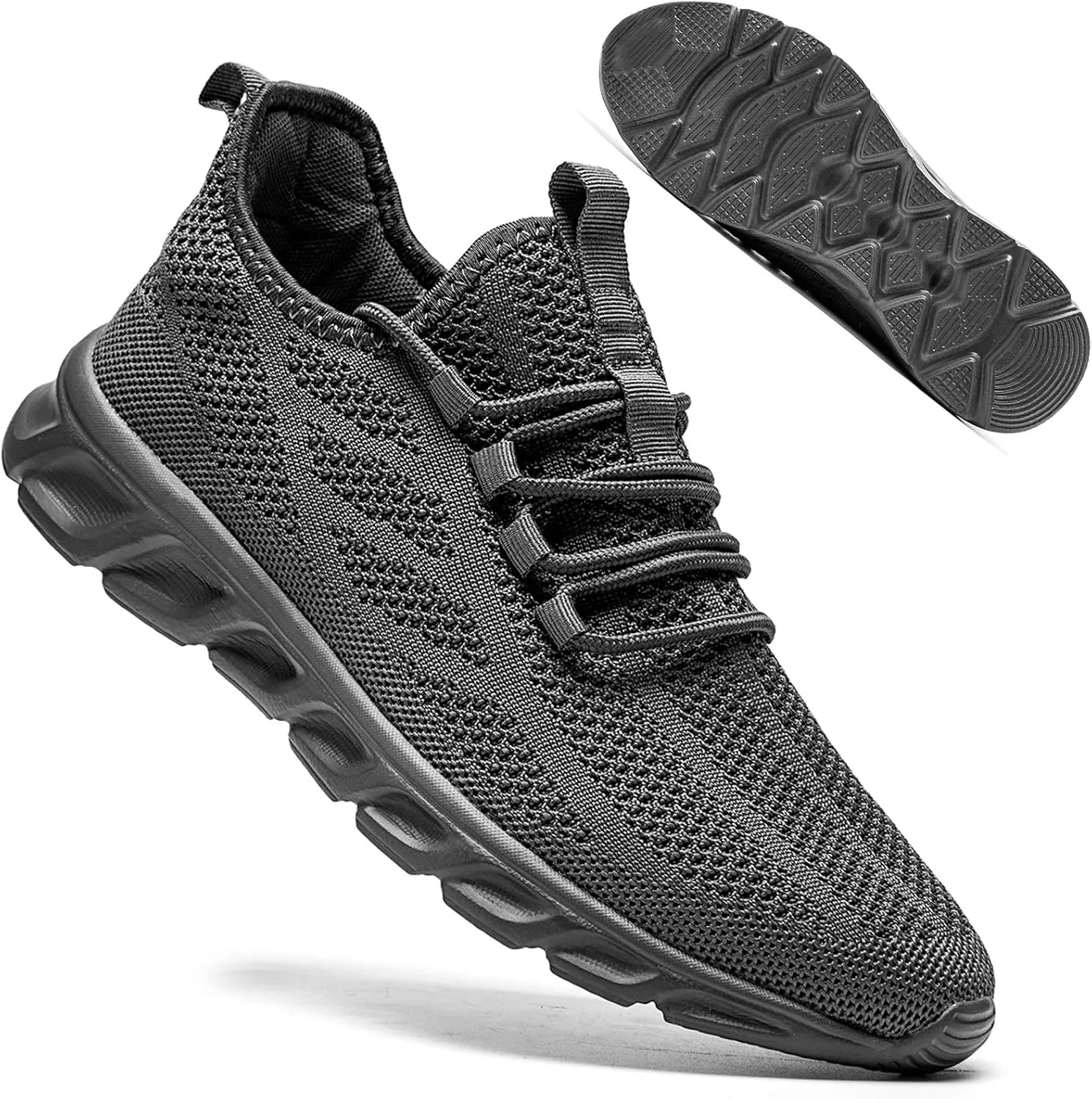 QIJGS Mens Running Shoes Tennis for Men Fashion Workout Athletic Gym Mesh Lightweight Sports Casual Sneakers