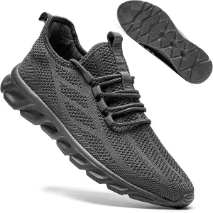 QIJGS Mens Running Shoes Tennis for Men Fashion Workout Athletic Gym Mesh Lightweight Sports Casual Sneakers