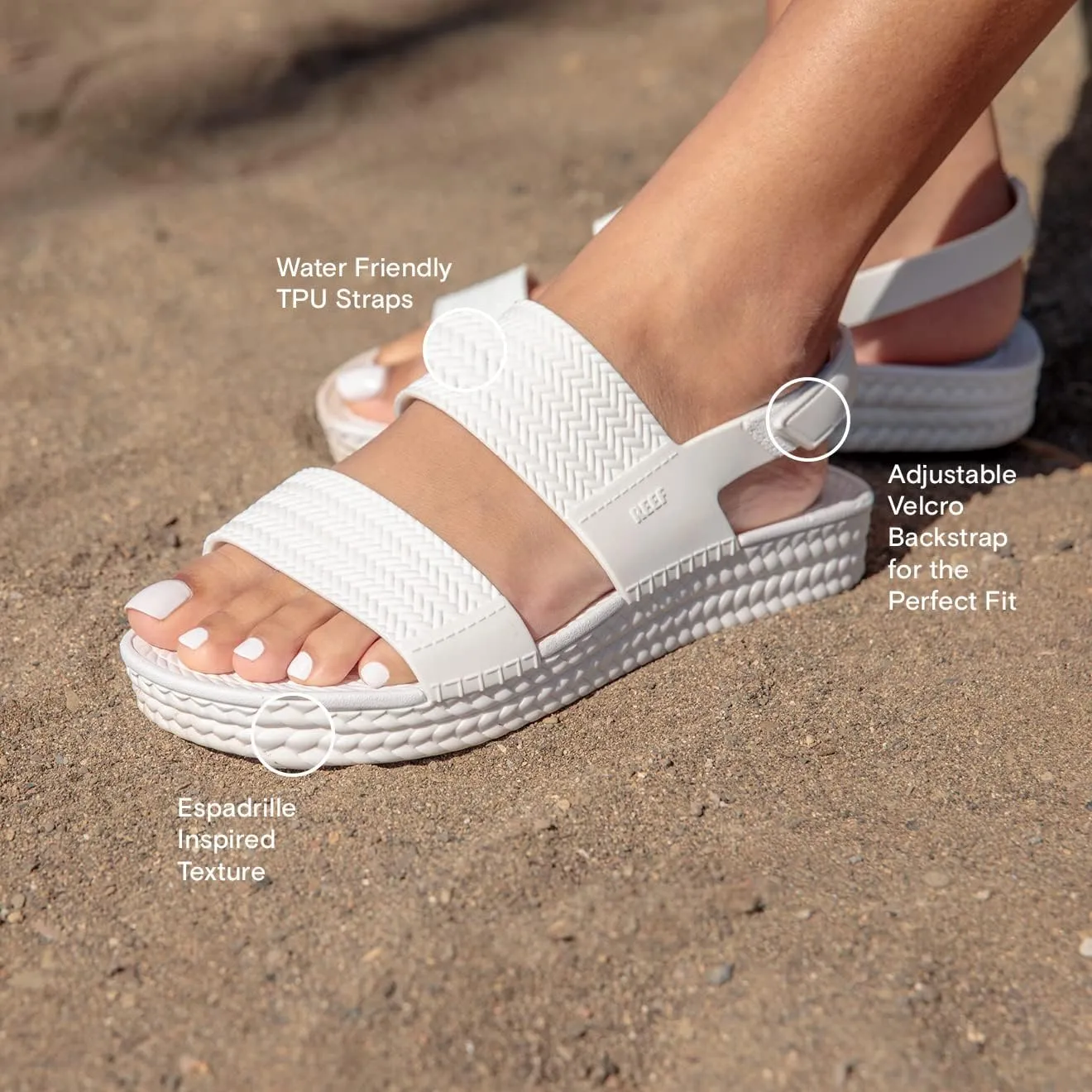 Reef Women's Water Vista Higher Platform Sandal, Water Friendly, Adjustable Strap