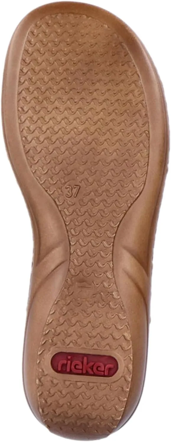 Rieker 608Z3 Regina Women's Sandals – Adjustable Strap for a Secure Fit - Shock-Absorbing & Lightweight Sole for Comfort and Support – Fashionable Everyday Wear