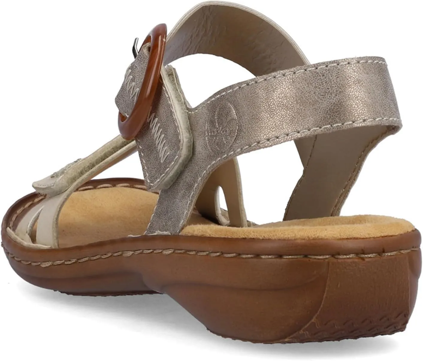 Rieker 608Z3 Regina Women's Sandals – Adjustable Strap for a Secure Fit - Shock-Absorbing & Lightweight Sole for Comfort and Support – Fashionable Everyday Wear
