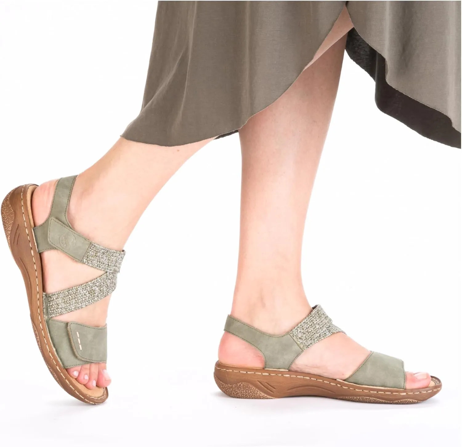 Rieker Women's Strappy Ankle Strap Sandals