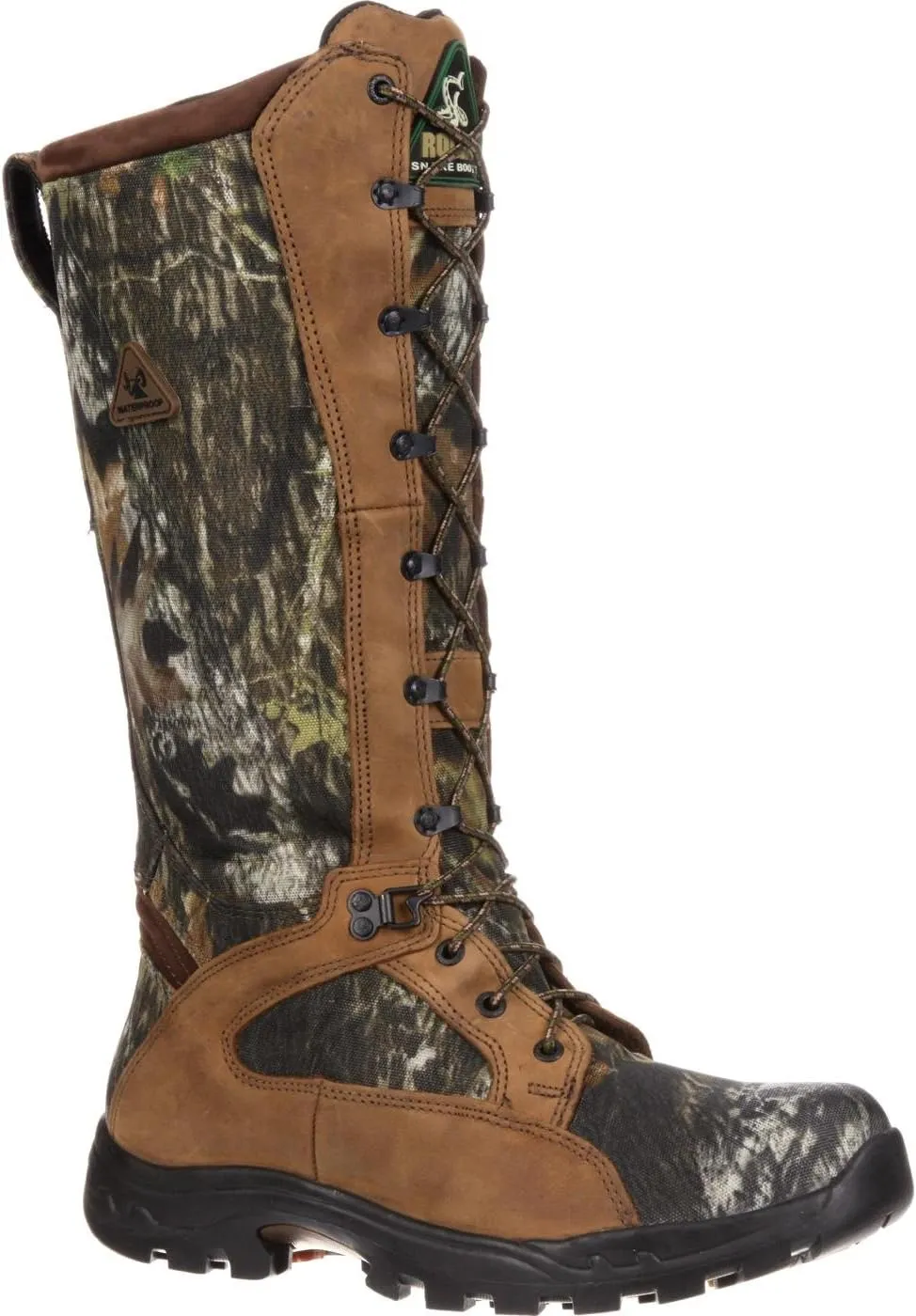 Rocky Women's Waterproof Snakeproof Hunting Boot Knee High, Mossy Oak Break Up, 10.5 Wide