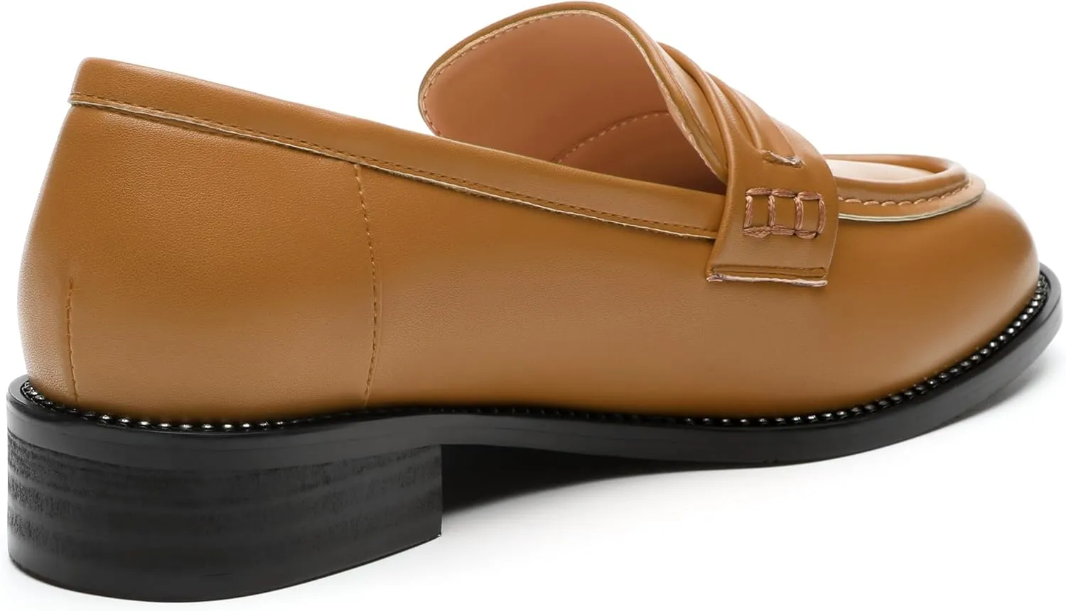 ROSERWISH Loafers for Women Comfort Chunky Low Heel Shoes Casual Slip On Penny Loafers Bussiness Fashion Work Shoes Ladies Dress Shoes