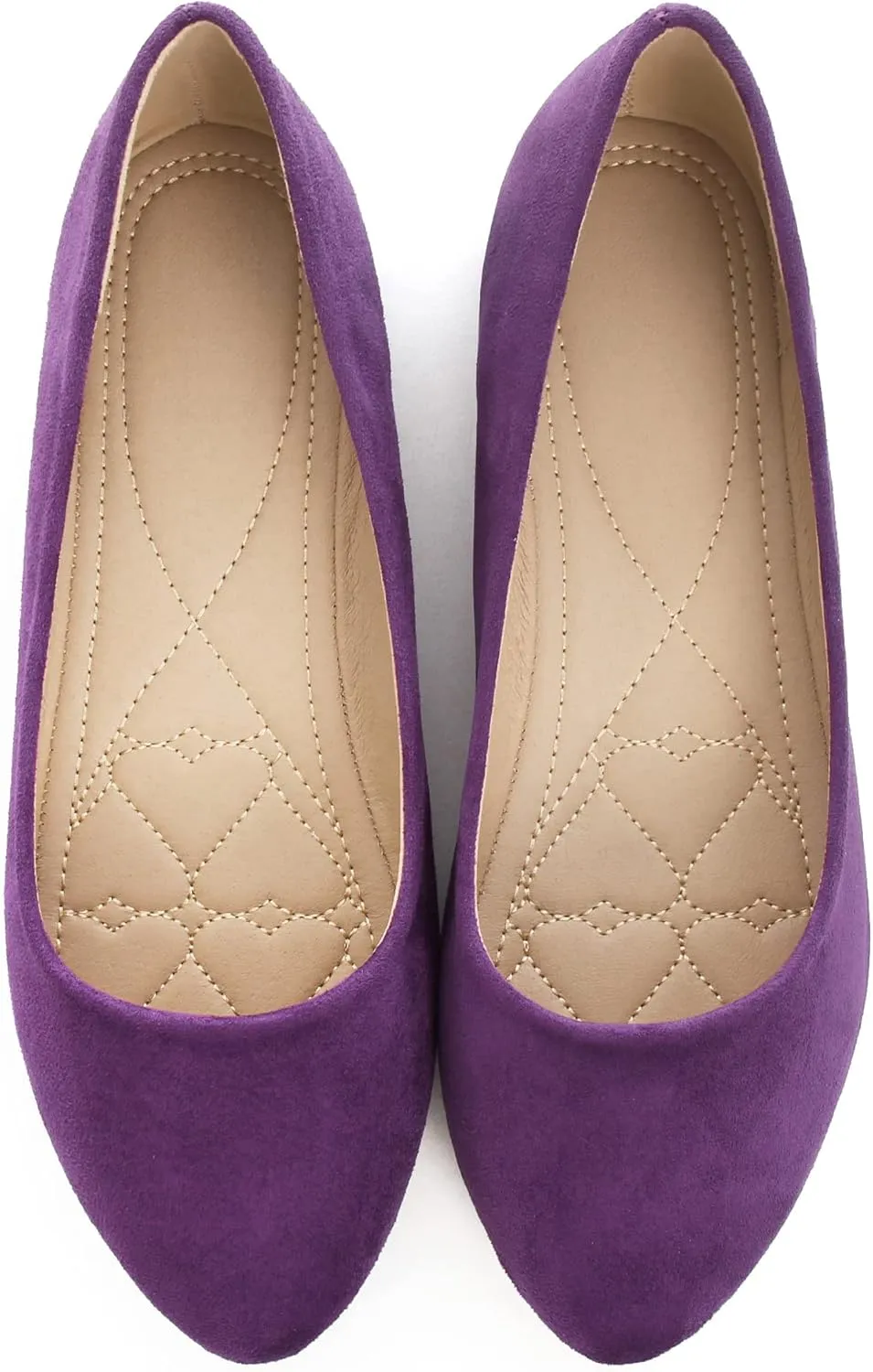 SAILING LU Pointy Toe Shoes Women Ballet Flats Comfort Solid Flat Shoes for Women Work Slip On Moccasins