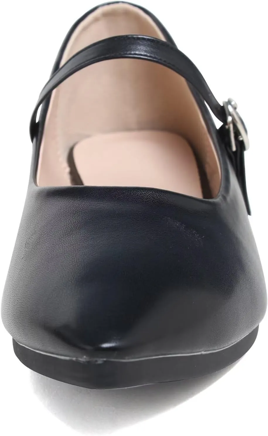 SAILING LU Women's Pointy Toe Mary Jane Flats PU Leather Buckle Fashion Vintage Wedding Dress Flats Shoes