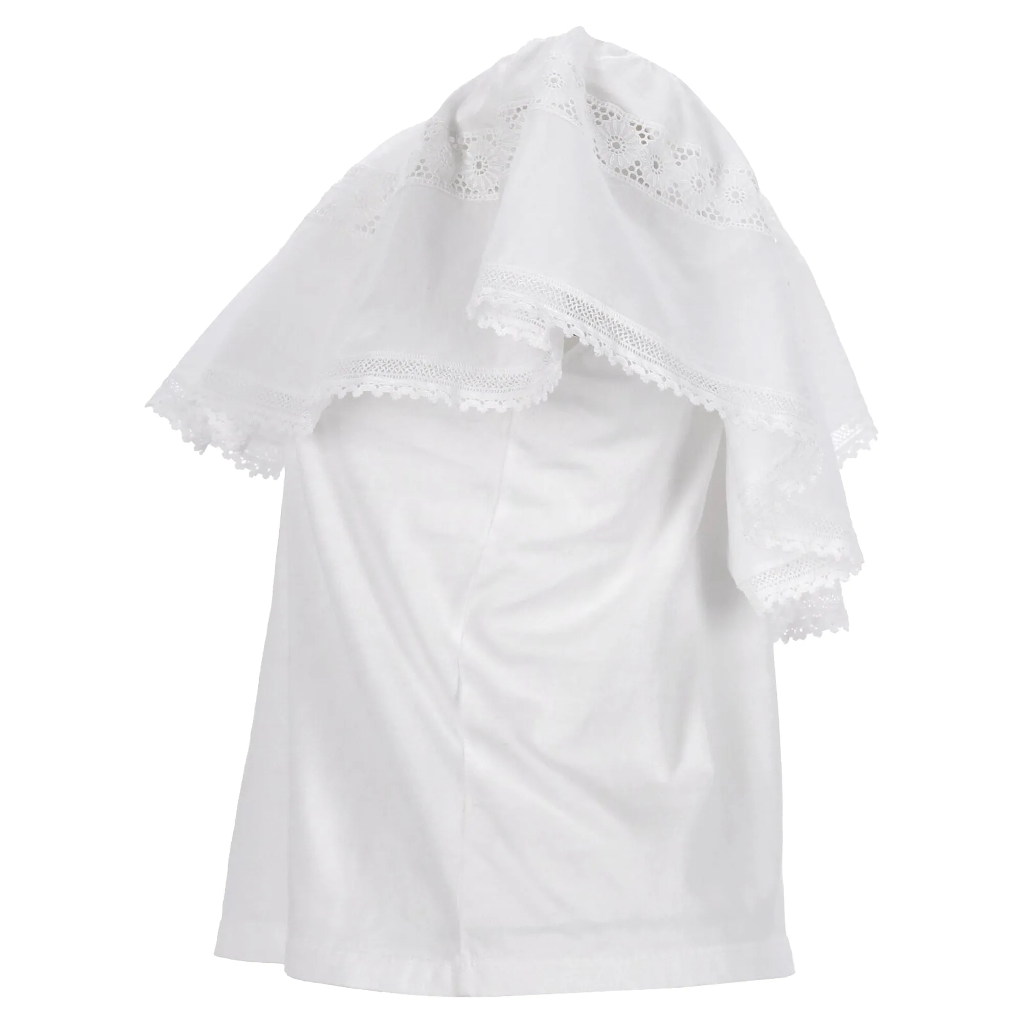 Sandro Paris Mauve Off-The-Shoulder Blouse in White Cotton