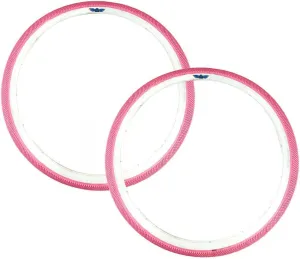 SE Bikes Vee Speedster 29 x 2.1 Street Park Wheelie BMX Freestyle Front Back Tire Pair (Pink White)