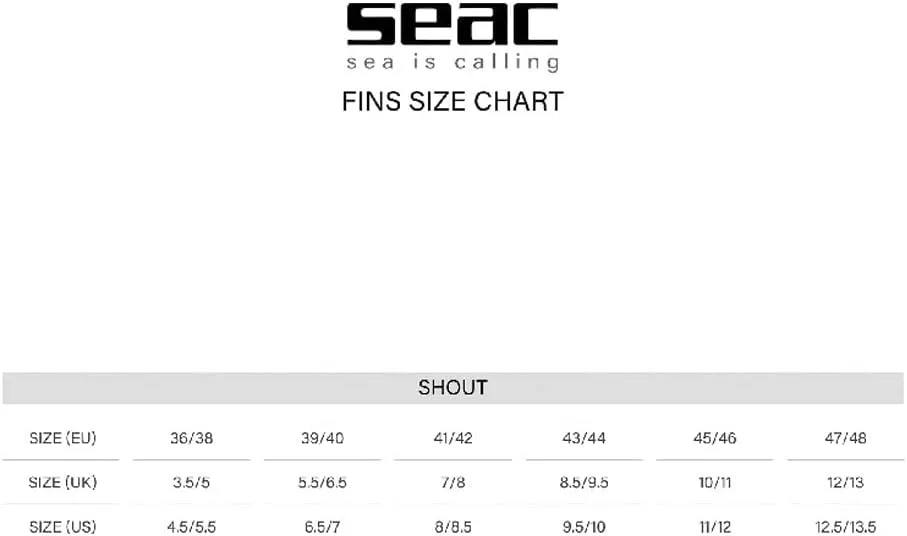 Seac Sub Shout Fins