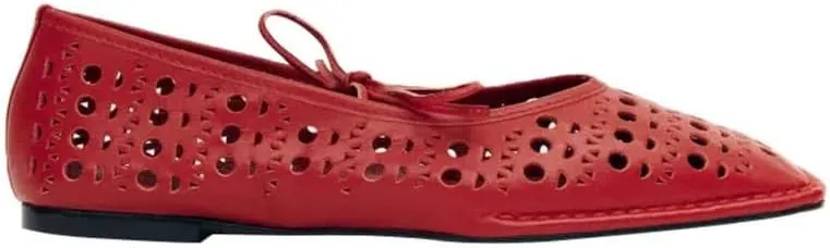 Seborluys Lace Up Square Toe Ballet Flats Shoes for Women Mary Jane Flat Shoe Breathable Leather Loafers Comfortable Slip-On Summer Ballerina Footwear for 2025