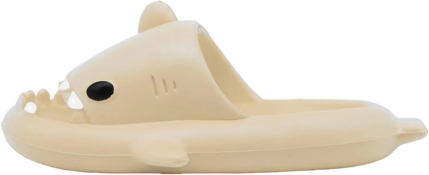Shark Slippers for Women and Men Ultra Comfort Non-Slip Shower Sandals Indoor and Outdoor Use Quick Drying Pool Party Home Dorm Open Toe Slides with Cushioned Thick Sole
