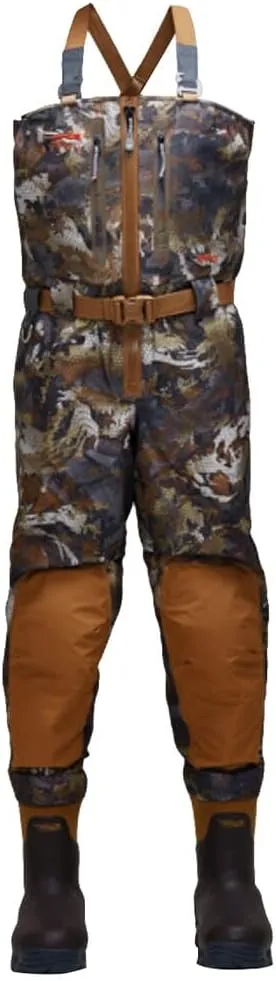 Sitka Gear Waterfowl Timber Delta Zip Wader, Extra Large Tall, Size 10 Boot, Camouflage (600238-TM-XLT-10)