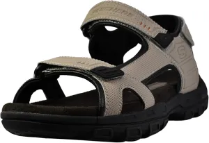 Skechers Men's Garver-Louden 64487 Open Toe Sandal W/Strap Closure, Taupe, 14 M US